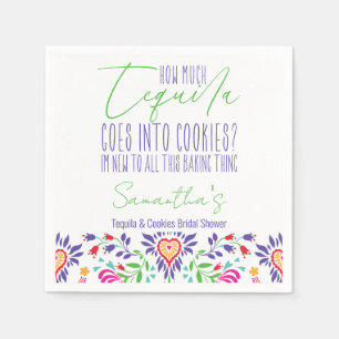 Servilleta De Papel Tequila & Cookies Clase Baking Bridal Shower Fiest