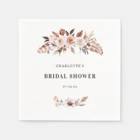 Teracotta Tono terrestre Floral Boho Bridal Shower