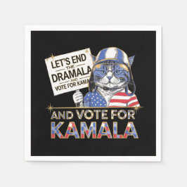 Servilleta De Papel Terminemos con el dramala y votemos por Kamala