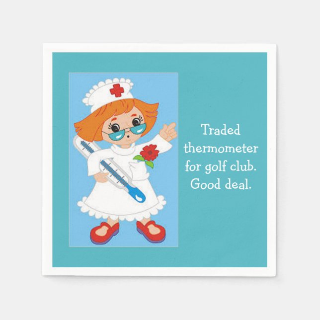 Servilleta De Papel Termómetro Comercial para Golf Club - Buen Trato (Anverso)