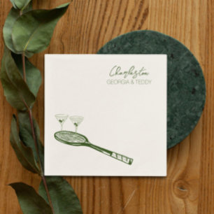 Servilleta De Papel Ternera de Boda de tenis
