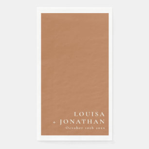 Servilleta De Papel Terracota elegante Chic minimalista moderno person