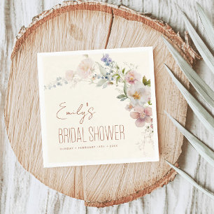 Servilleta De Papel Terracota Wildflower Bridal Shower Garden Boho