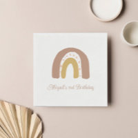 Terracotta Boho Rainbow fiesta de cumpleaños Minim
