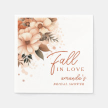 Terracotta Floral Otoño Enamorarse Nupcial