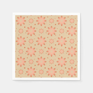 Servilleta De Papel Terracotta naranja y arena beige delicada margarit