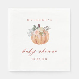 Servilleta De Papel Terracotta Pumpkin Baby Shower