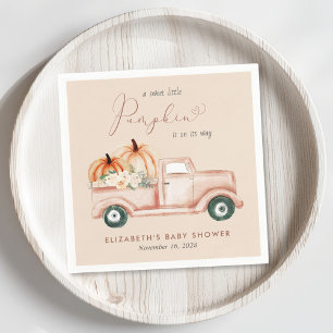 Servilleta De Papel Terracotta Pumpkin Vintage Truck Baby Shower