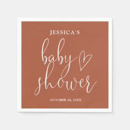 Servilleta De Papel Terracotta Sexo Neutral Baby Shower