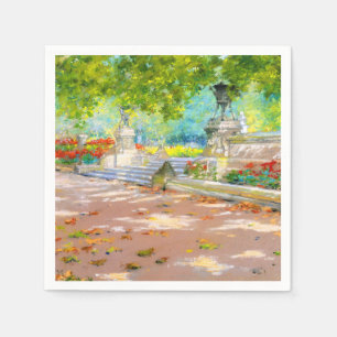 Servilleta De Papel Terraza vintage, dibujo de Prospect Park (1887)