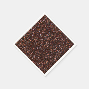 Servilleta De Papel Terrazzo Retro Brown Negro Tan Brown Elegante