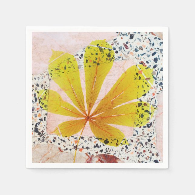 Servilleta De Papel Terrazzo y Botánico (Anverso)