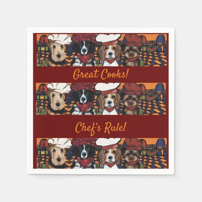 Servilleta De Papel Terrier Airedale (Anverso)