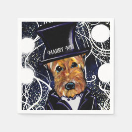 SERVILLETA DE PAPEL TERRIER AIREDALE