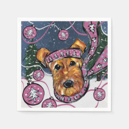 SERVILLETA DE PAPEL TERRIER AIREDALE     
