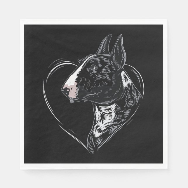 Servilleta De Papel Terrier Bull  (Anverso)