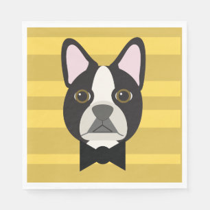 Servilleta De Papel Terrier de Boston