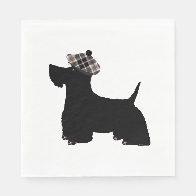 Servilleta De Papel Terrier escocés (Anverso)