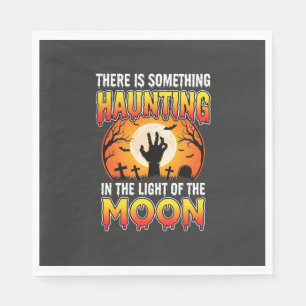 Servilleta De Papel Terror de Halloween Luna Cementerio Horror