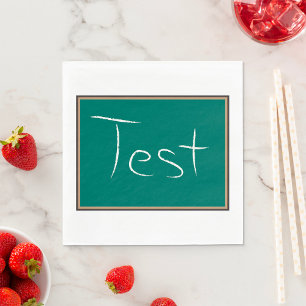 Servilleta De Papel Test Chalkboard School Classroom