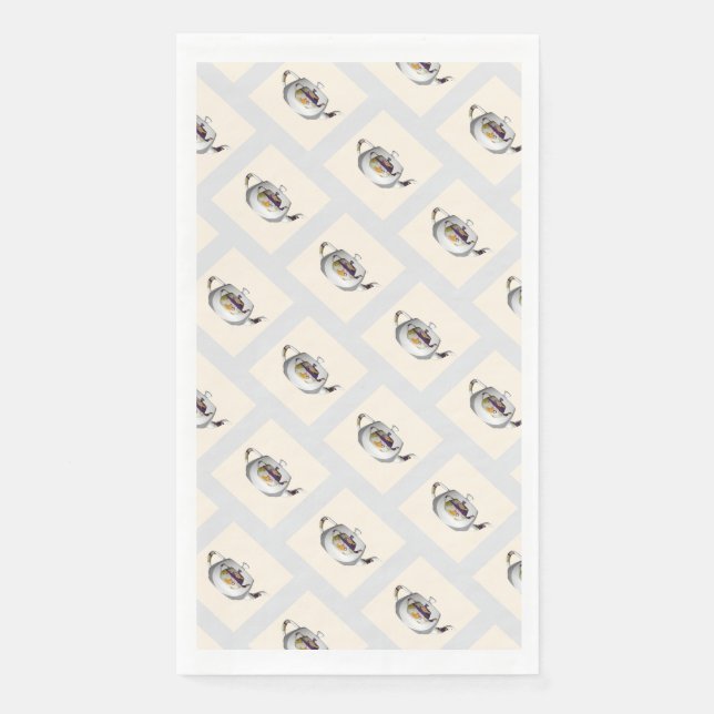 Servilleta De Papel Tetera doble patrón Geo  (Anverso)