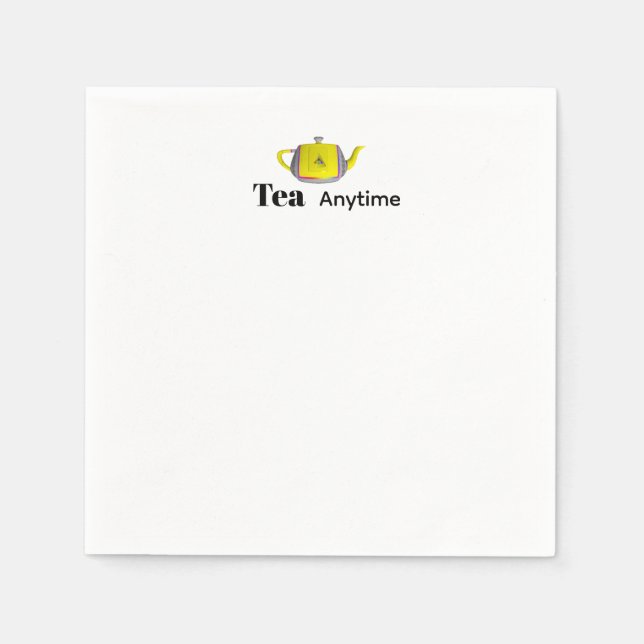 Servilleta De Papel Tetera Tea Anytime (Anverso)