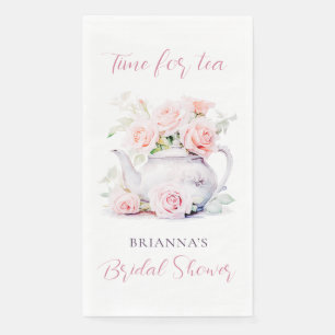 Servilleta De Papel Tetera Vintage Elegante Fiesta de Té Despedida de 