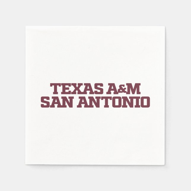 Servilleta De Papel Texas A&M San Antonio (Anverso)