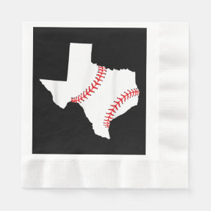 Servilleta De Papel Texas Béisbol Estado divertido Texas Béisbol