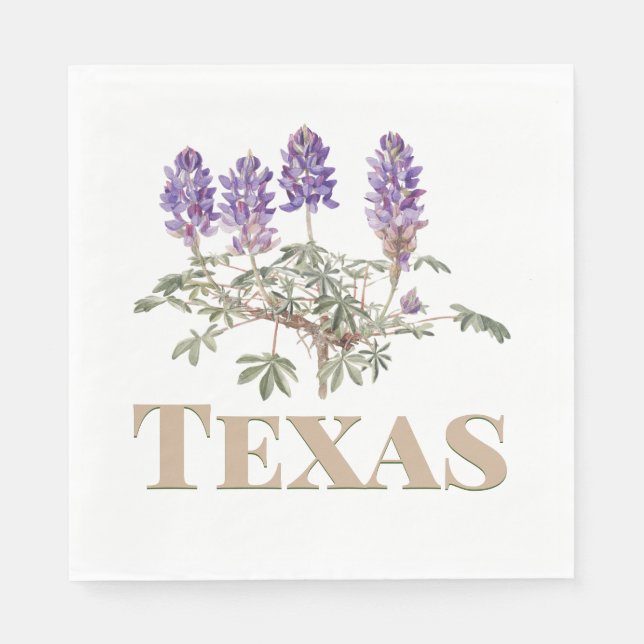 Servilleta De Papel Texas Bluebonnet 2 (Anverso)