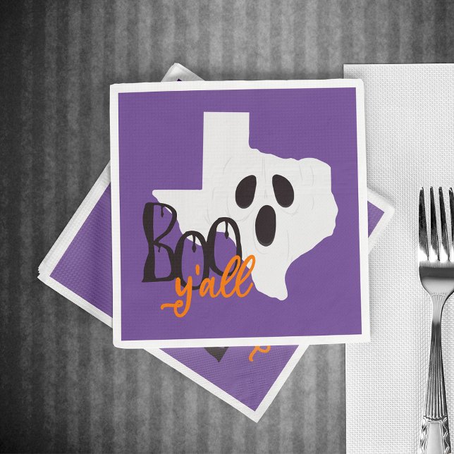 Servilleta De Papel Texas Boo Y'all Halloween (Subido por el creador)