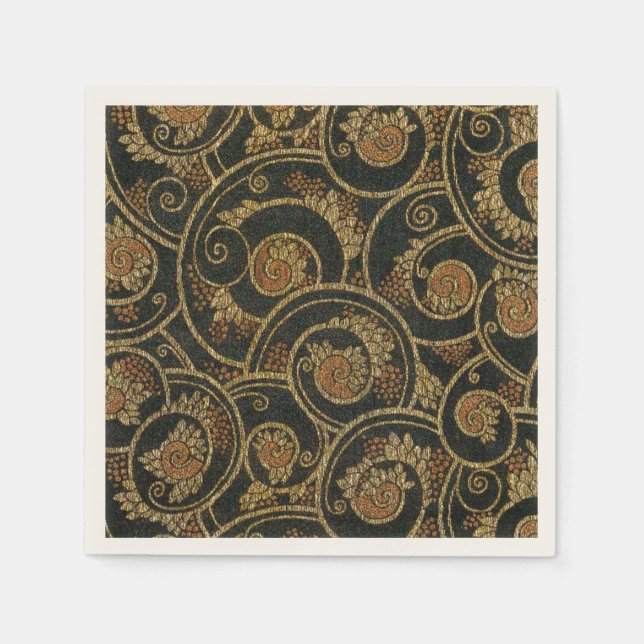 Servilleta De Papel Textil francés de los años 1940 (Anverso)
