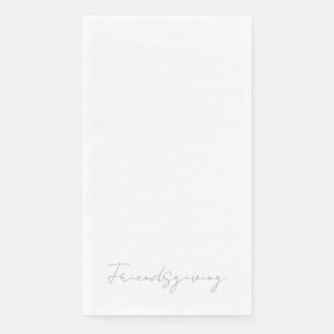 Servilleta De Papel Texto del sabio blanco que da amistad