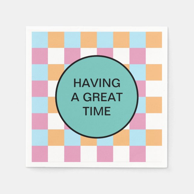 Servilleta De Papel Texto gracioso personalizado (Anverso)