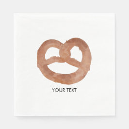 Servilleta De Papel Texto Personalizado de pretzel suave salado