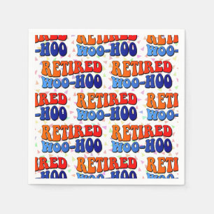 Servilleta De Papel Texto Retro Woo Hoo Vintage Groovy