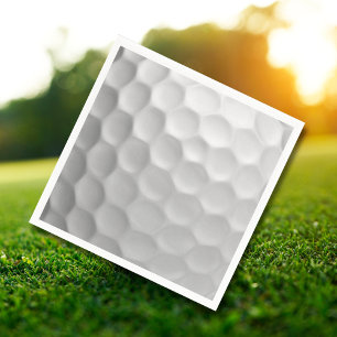Servilleta De Papel Textura de Bola de Golf Blanca con Hoyuelos