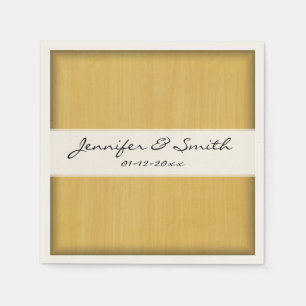 Servilleta De Papel Textura de grano de madera de oro