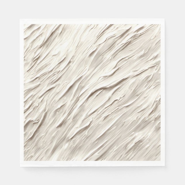 Servilleta De Papel Textura de marfil abstracto (Anverso)