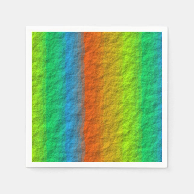 SERVILLETA DE PAPEL TEXTURA DE RAINBOW STRIPES (Anverso)