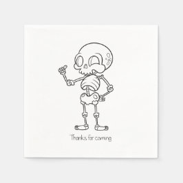 Servilleta De Papel Thanks for coming skull