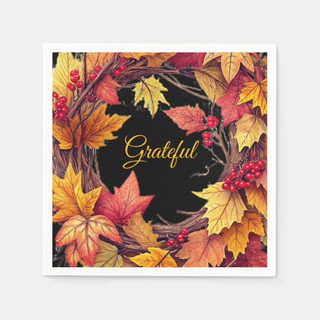 Servilleta De Papel Thanksgiving paper  (Anverso)