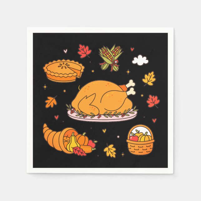 Servilleta De Papel Thanksgiving paper  (Anverso)