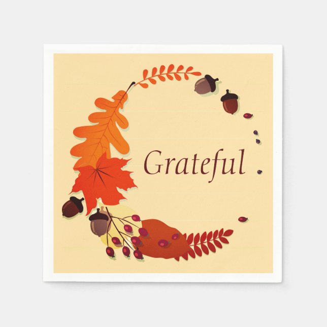 Servilleta De Papel Thanksgiving paper plates (Anverso)