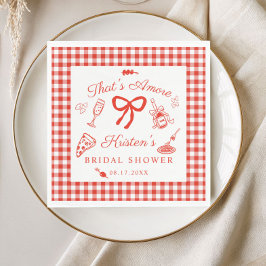 Servilleta De Papel That's Amore Italian Pizza Bridal Shower