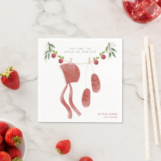 Servilleta De Papel The apple of our eye baby shower