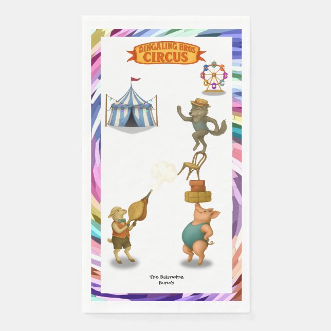 Servilleta De Papel The Balancing Bunch (Anverso)