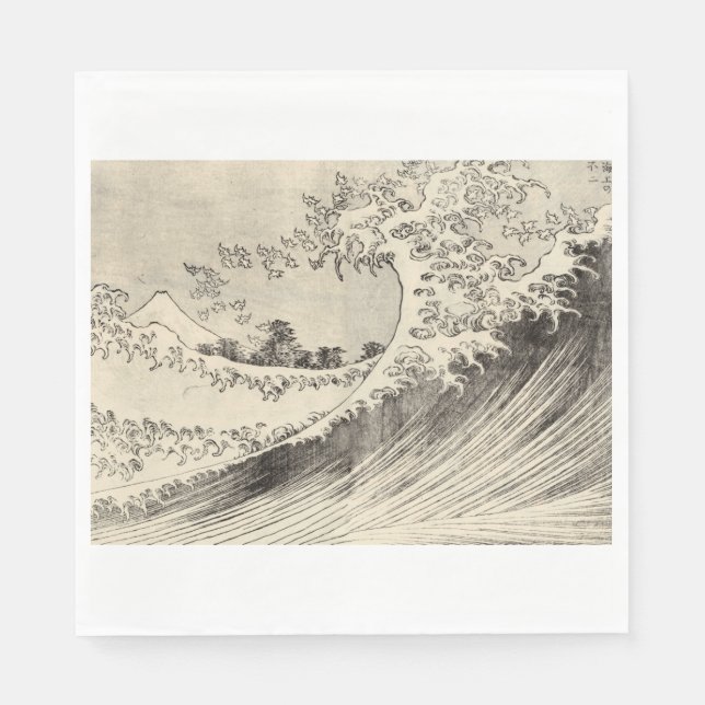 Servilleta De Papel The Big Wave (de Katsushika Hokusai) (Anverso)
