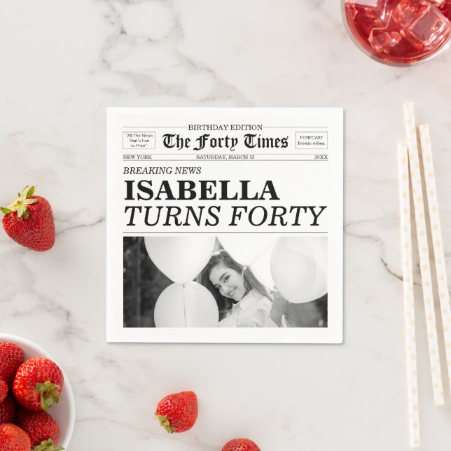 Servilleta De Papel The Forty Times Newspaper 40th Birthday (In situ)