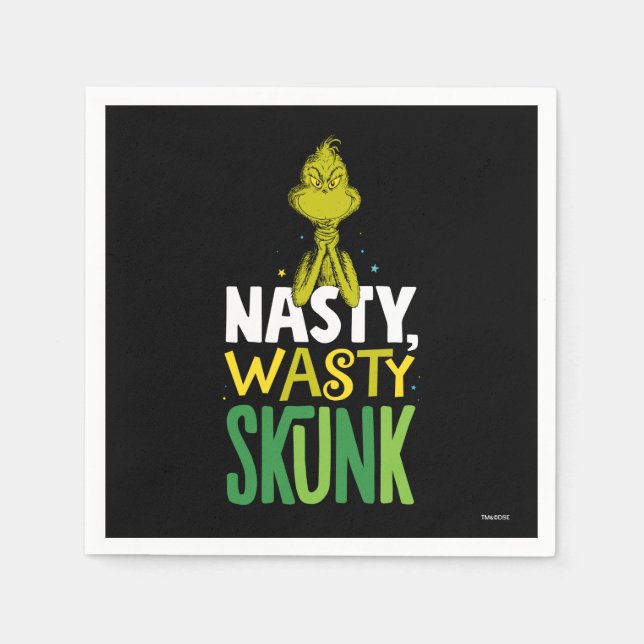 Servilleta De Papel The Grinch | Nasty Wasty Skunk (Anverso)